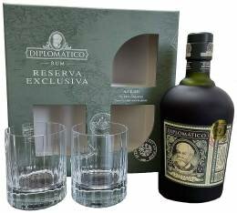 DIPLOMATICO RESERVA EXCLUSIVA 700ml ΜΕ 2 BRANDED ΠΟΤΗΡΙΑ